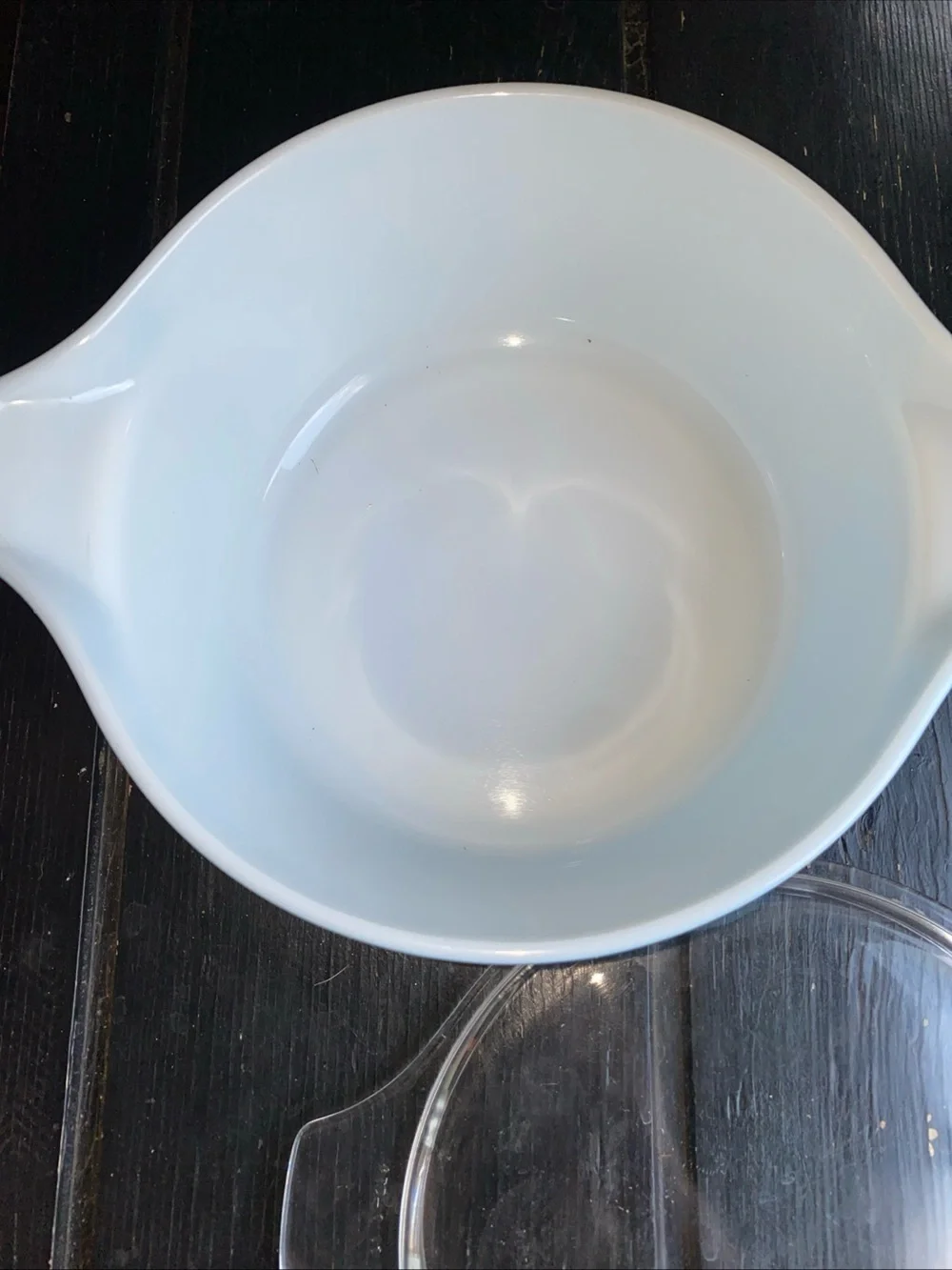 Pyrex Blue Snowflake Pattern Covered Casserole Dish